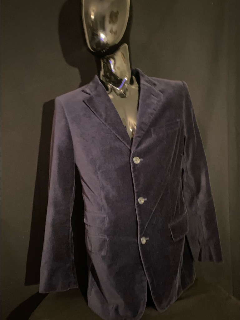 Merona Navy Blue Velvet Sport Coat